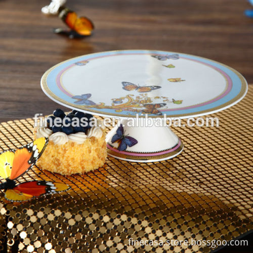 Luxury Fine New Bone China 8 Inches Butterfly Cake Stand of Song of Joy